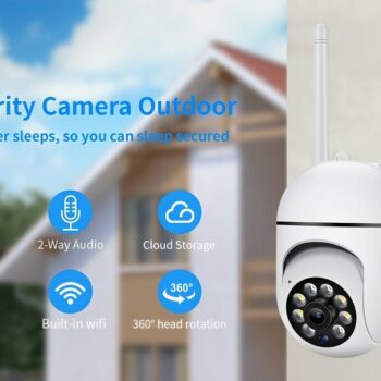 Caméra De Surveillance Extérieure WIFI Hd 1080P, Dispositif De Sécurité Domestique, Avec Suivi Automatique Et Vision Nocturne En Couleur, Vitesse 5G, TF