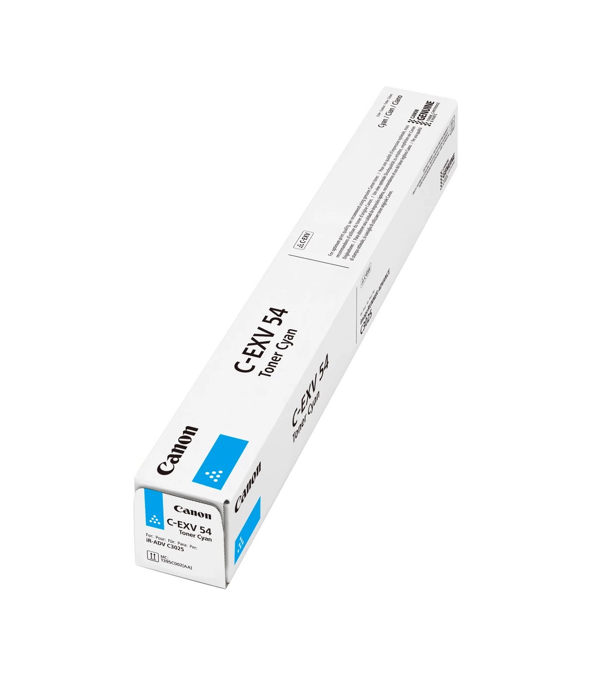 TONER CANON C-EXV 54 CYAN - Bleu – Image 2