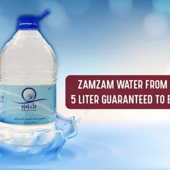 eau zamzam bouteille de 5 LITRES, makkah, eau bénie