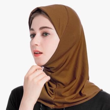 Hijab Couleur unie café