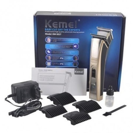 Tondeuse kemei electrique rechargeable km-5017 - 10 w - cheveux et barbe