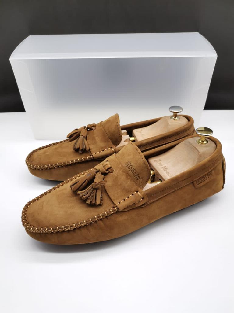 Geogra pro Mocassin soulier Homme En Cuir