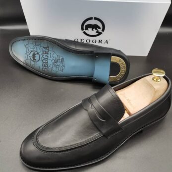 Geogra pro Mocassin soulier Homme En Cuir